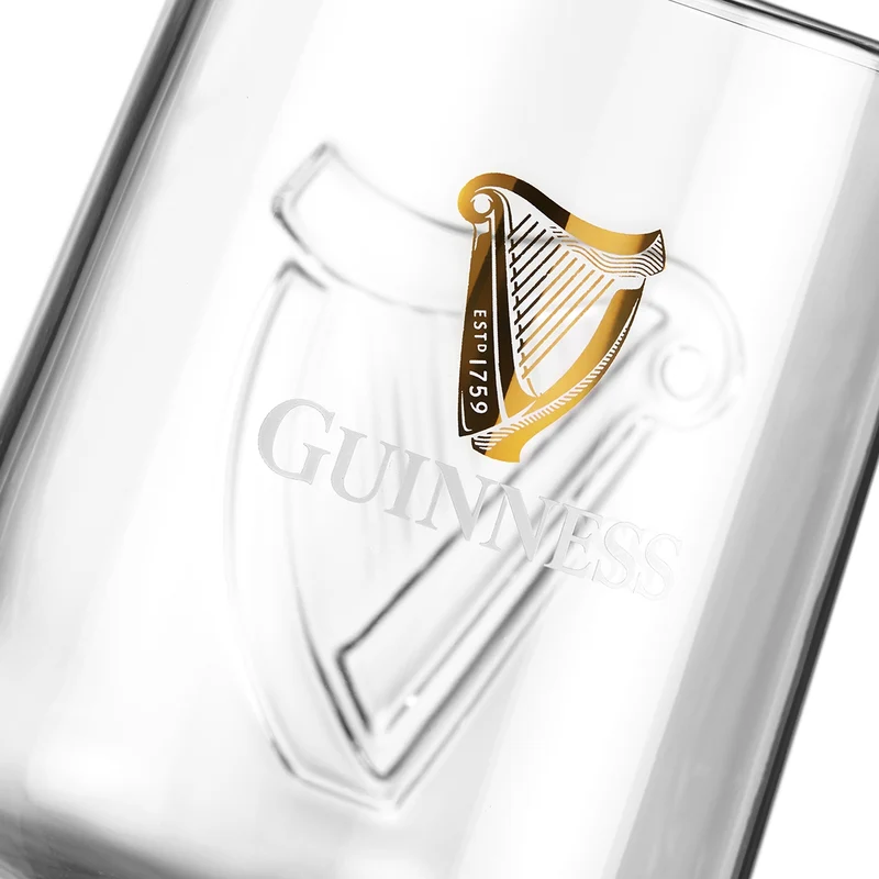 Guinness Embossed Stem Glass 2 Pack