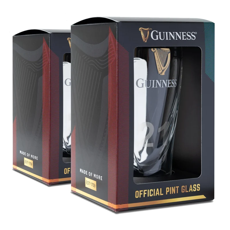 Guinness Pint Glass Twin Pack