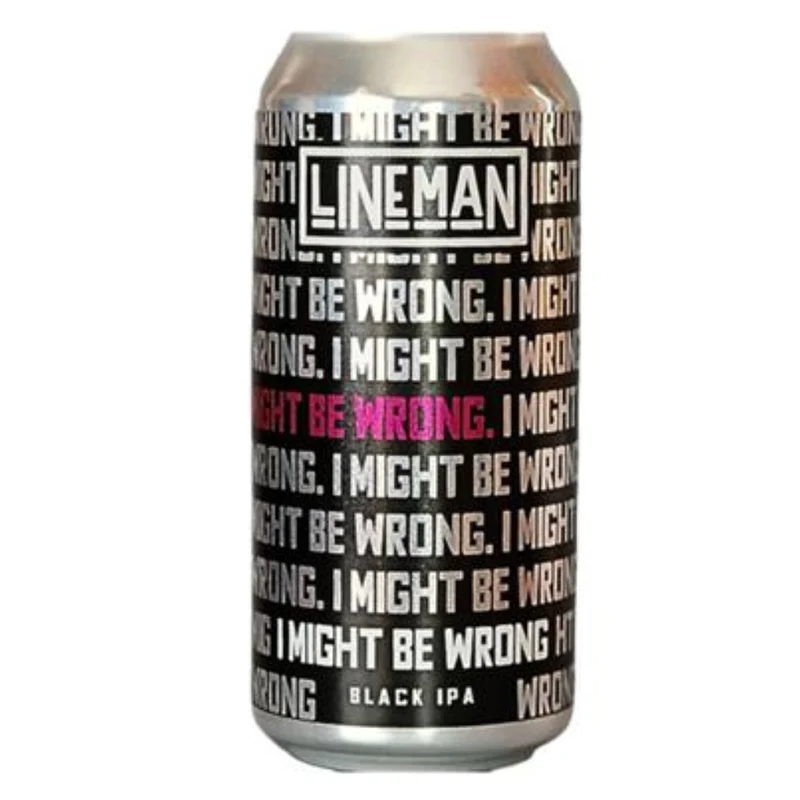 Lineman - I Might Be Wrong Black IPA 6.5% ABV 440ml Can