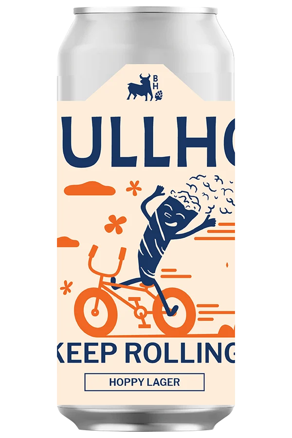Bullhouse - Keep Rolling Hoppy Lager 4.8% ABV 440ml Can