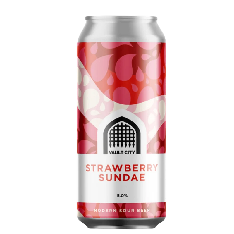 Vault City Brewing- Strawberry Sundae Sour 5% ABV 440ml Can