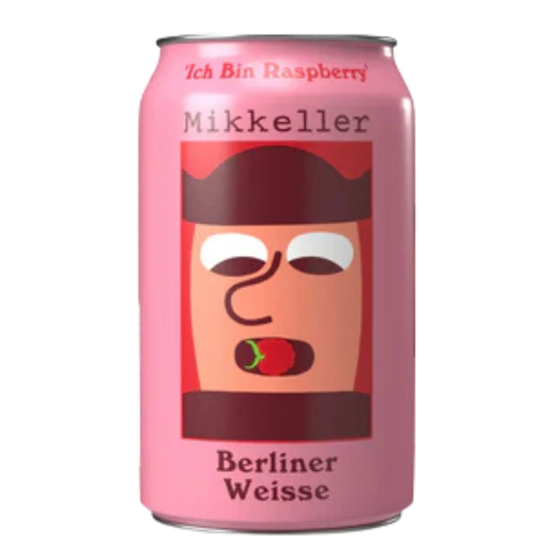 Mikkeller- Ich Bin Berliner Raspberry Berliner Weisse 3.7% ABV 330ml Can