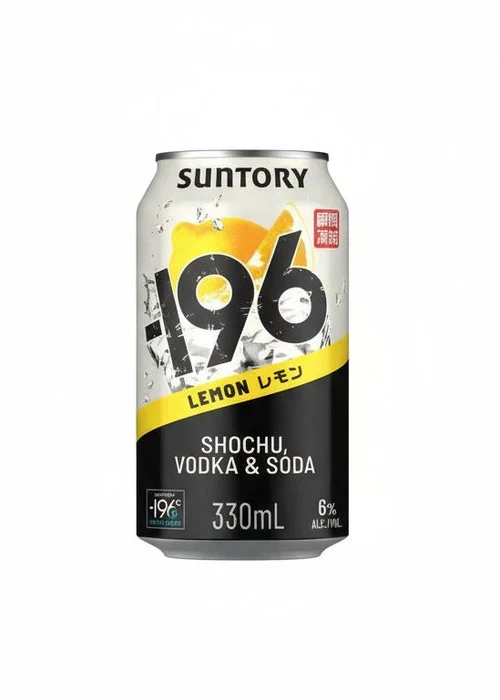 Suntory -196 Shochu Vodka & Soda Lemon 330ML