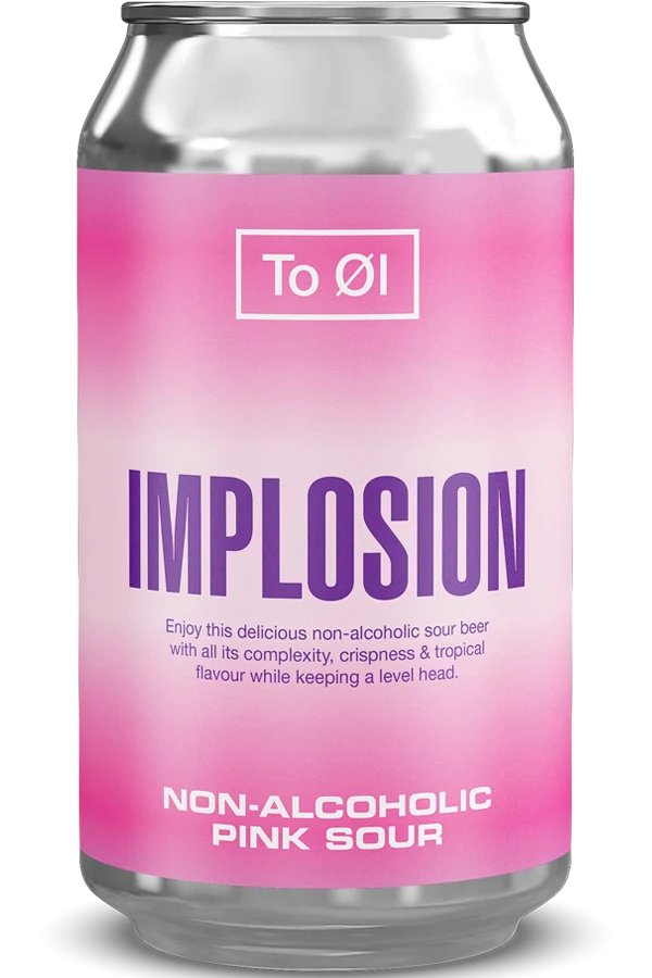 To Øl - Implosion Non-Alcoholic Pink Sour 0.5% ABV 330ml Can