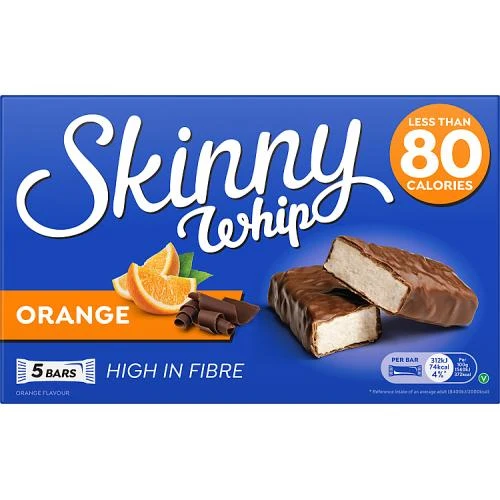Skinny Whip Chocolate Orange Bars 5 x 20g