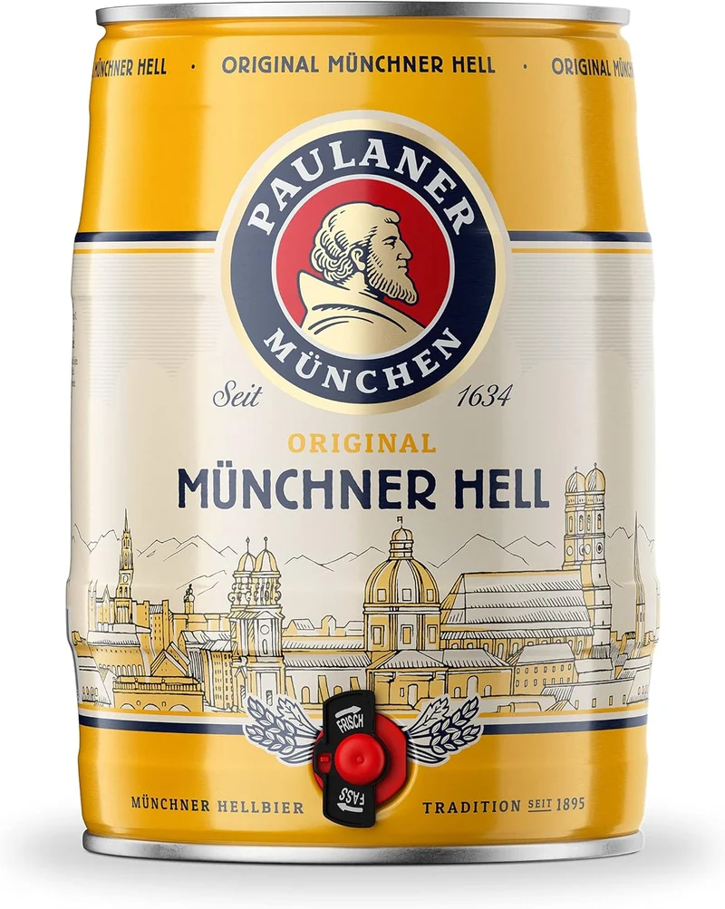 Paulaner- Munchner Hell 5L Mini-Keg 4.9% ABV