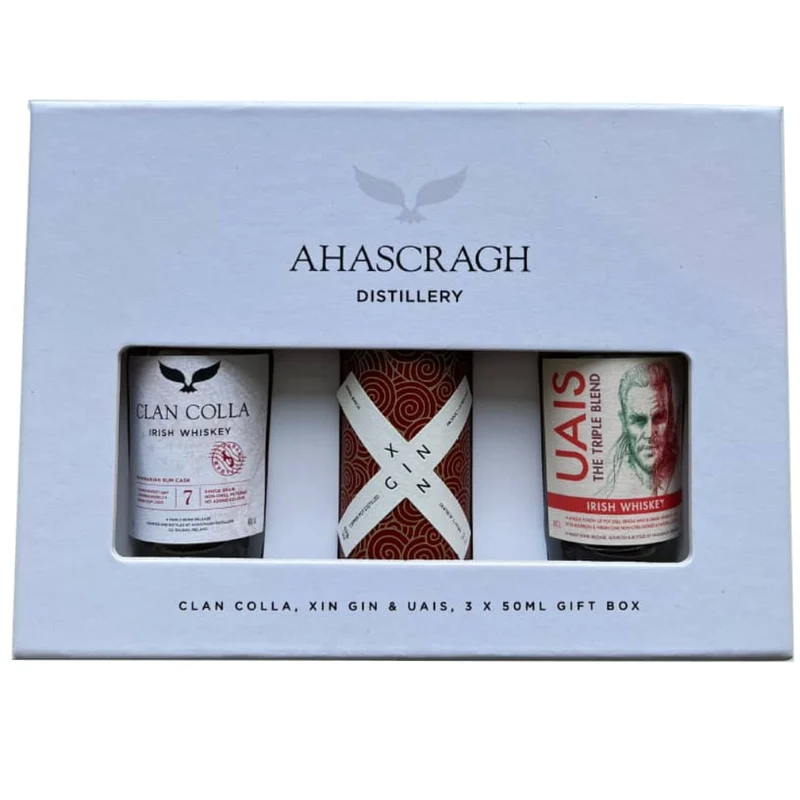 Ahascragh Distillery Whiskey Miniatures Gift Set 5cl Bottles x 3