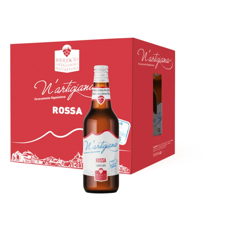 BIRRA N'ARTIGIANA ROSSA -66CL LAGER SCURA