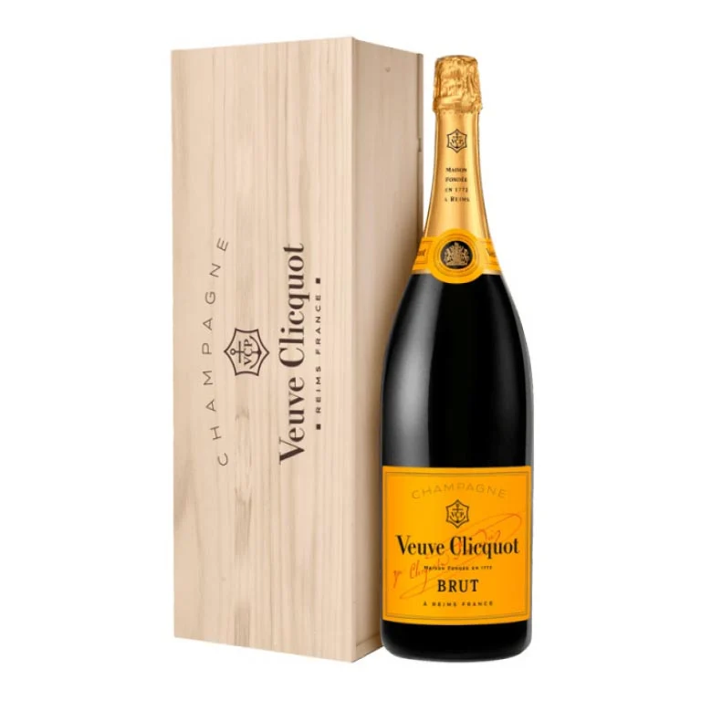 VEUVE CLICQUOT CHAMPAGNE BRUT-12LT CASSA LEGNO-BALTHAZAR