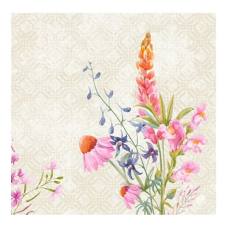 TOVAGLIOLI DUNI SOFT 60pz 40x40 FLORET COD 195834 DUNI DESIGN