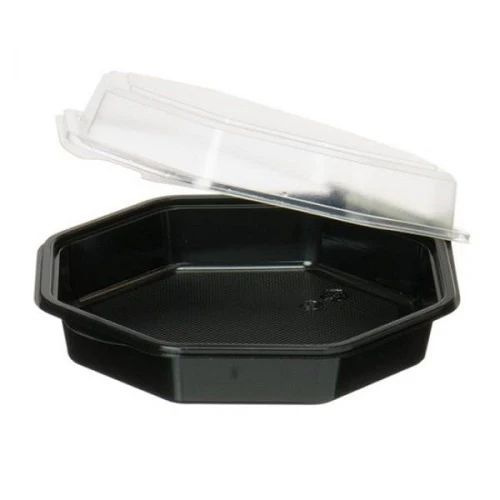 CONTENITORI PIATTIFREDDINERO+COP.TRA MS COD 127800 DUNI 640ml 270pz