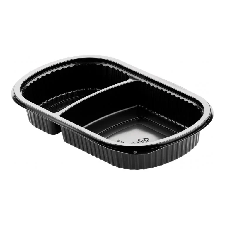 SCATOLA LUNCH 2SCOMP 500ml NERO 50pz MS DUNI 161179