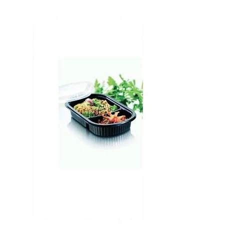 SCATOLA LUNCH 2SCOMP 500ml NERO 50pz MS DUNI 161179