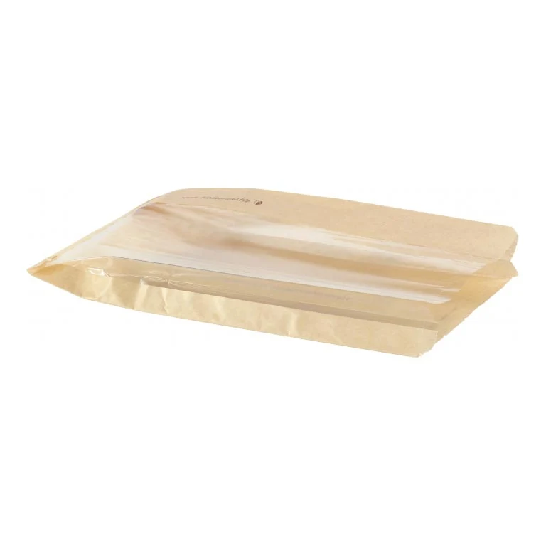 BUSTA PER SNACK MARRONECELLULOSA1000pzMS COD 159913 280X150X55 DUNI MS