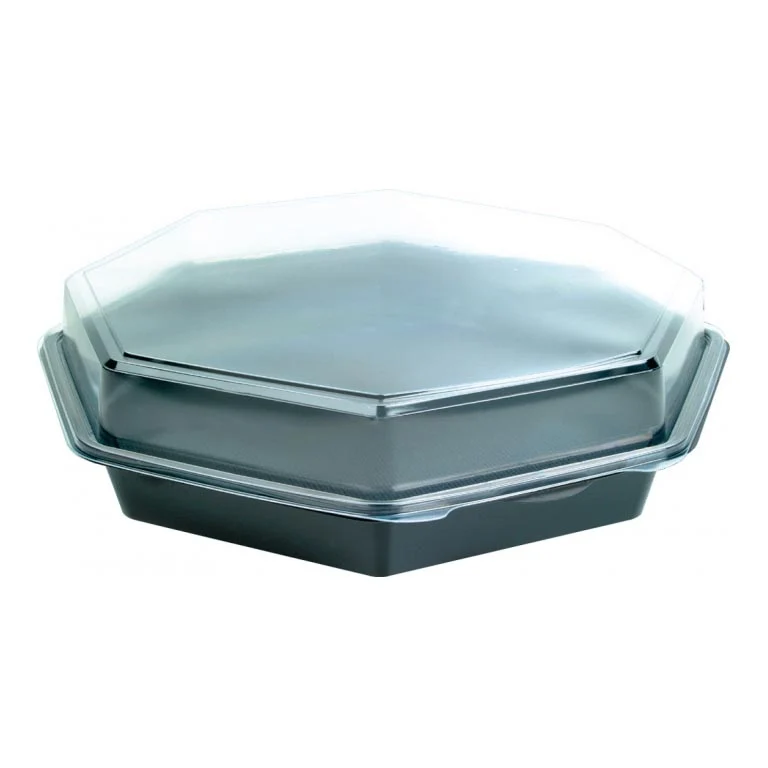 CONTENITORI PIATTIFREDDINERO+COP.TRASPMS COD 149873 305X305X60 1800ML DUNI 75pz