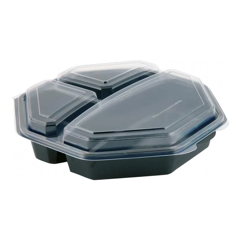 CONTENITORI PIATTICALDINERO+COP.TRASP.MS COD 149872 230X230X60mm 160pz DUNI