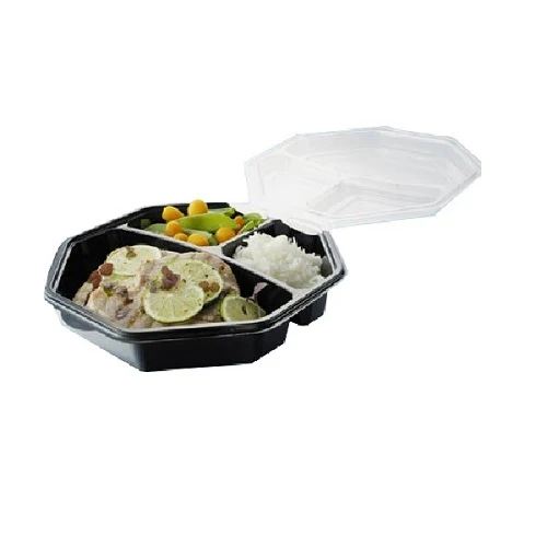 CONTENITORI PIATTICALDINERO+COP.TRASP.MS COD 149872 230X230X60mm 160pz DUNI