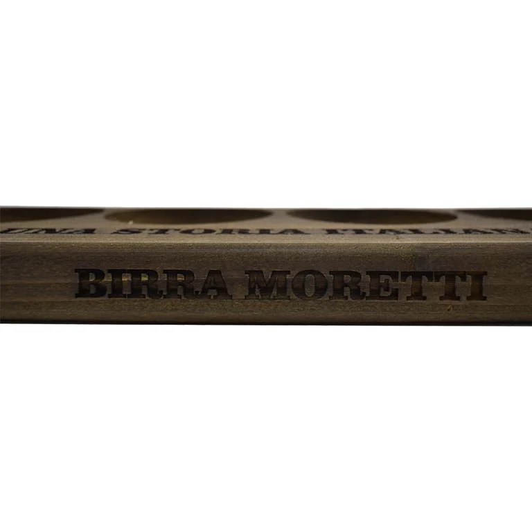 ESPOSITORE IN LEGNO BIRRA MORETTI