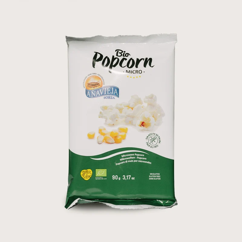 Palomitas de maíz ecológicas para microondas - 90g