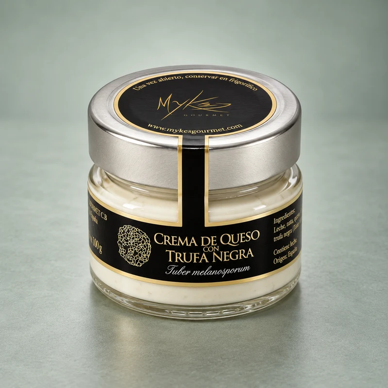 MYKÉS GOURMET | CREMA DE QUESO CON TRUFA NEGRA 140gr