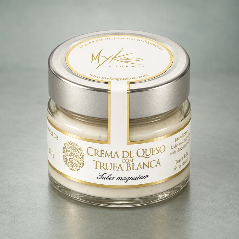 MYKÉS GOURMET | CREMA DE QUESO CON TRUFA BLANCA 140gr