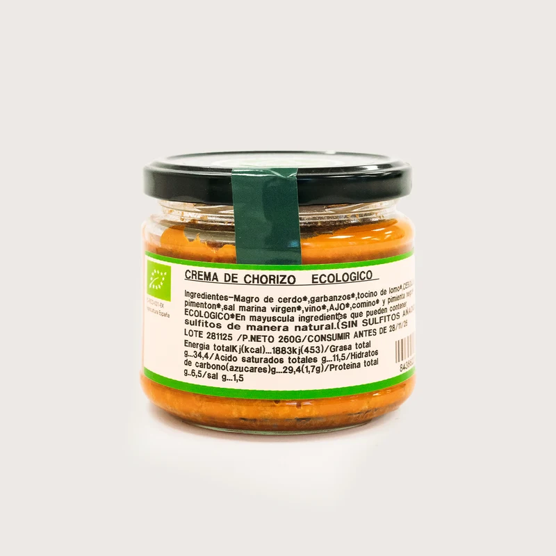 Crema de chorizo ecológica - 270g