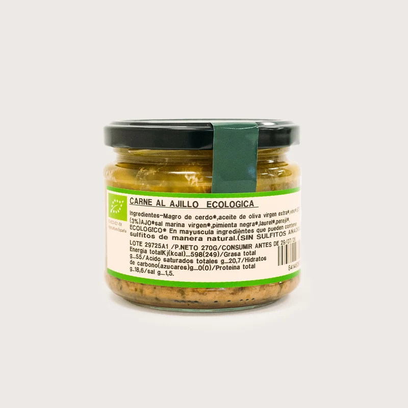 Carne al ajillo ecológico - 270g