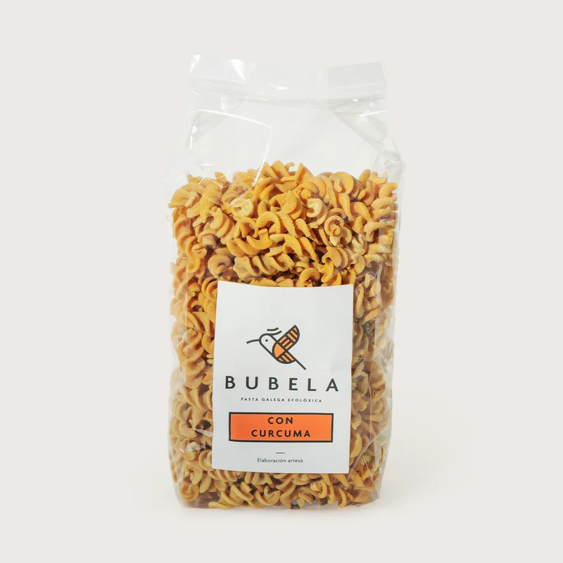 Parafusos de trigo y cúrcuma ecológicos - 400g