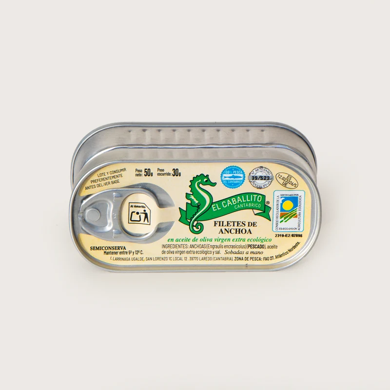 Anchoas en aove ecológico - 7/9 filetes
