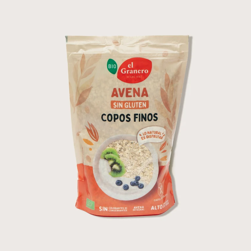 Copos de avena finos sin gluten - 250g