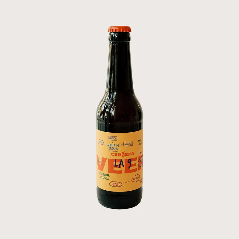 Cerveza ecológica La 9 - botella 33 cl