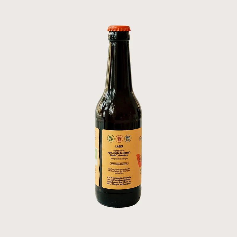 Cerveza ecológica La 9 - botella 33 cl