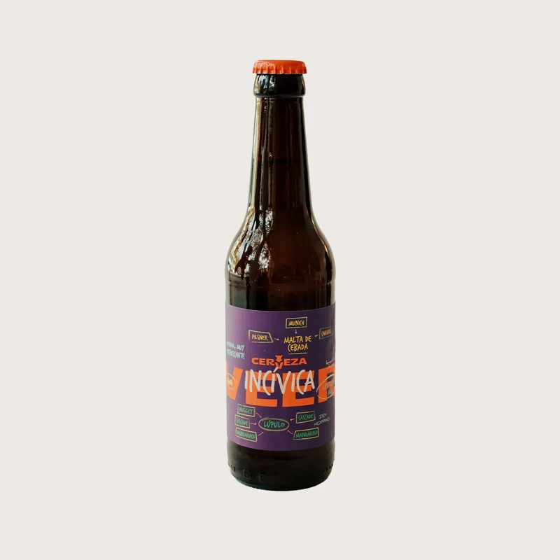 Cerveza ecológica Incivica - botella 33 cl