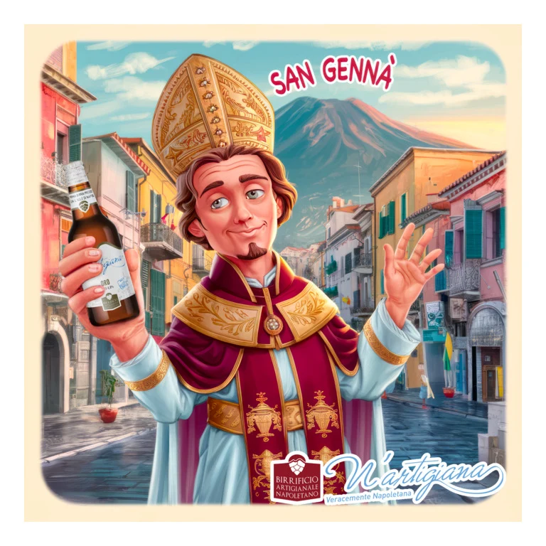 QUADRO FOREX SAN GENNARO FUMETTO 50x50Cm