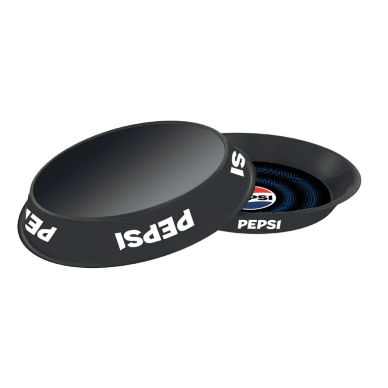 VASSOIO OVALE IN ALLUMINIO NERO PEPSI