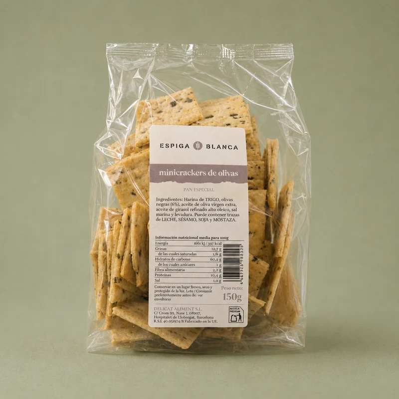 ESPIGA BLANCA | MINICRACKERS DE OLIVAS 150gr