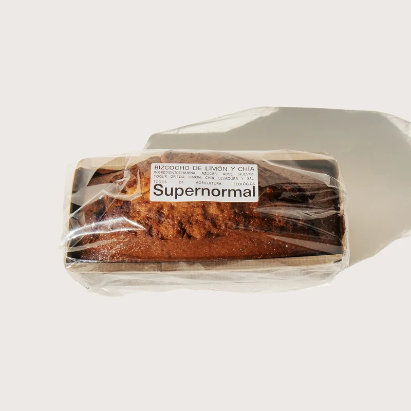 Bizcocho de limón y chía Supernormal