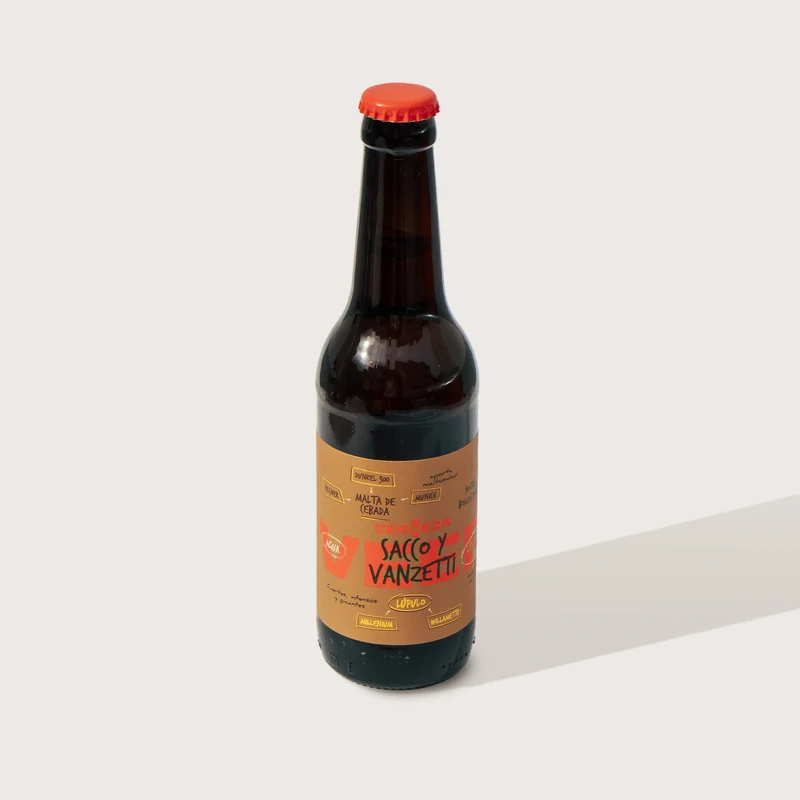 Cerveza ecológica Sacco y Vanzetti - botella 33 cl