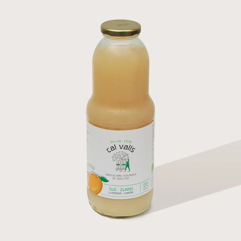 Zumo de limón ecológico Cal Valls - 1L