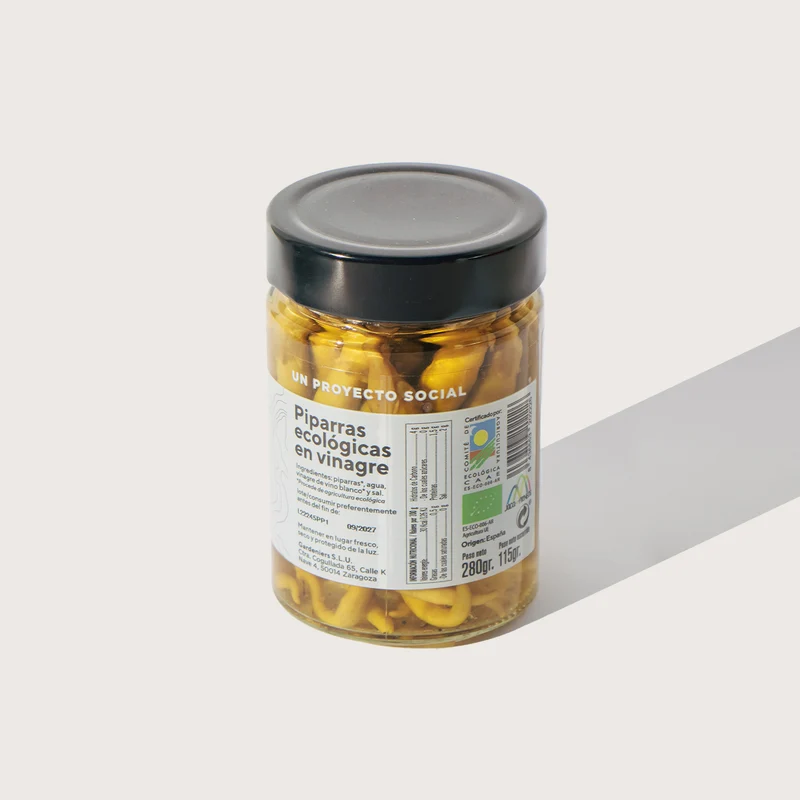 Piparras en conserva ecológicas - 280g