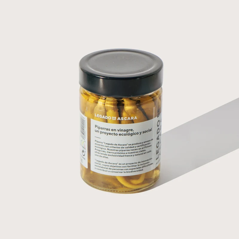 Piparras en conserva ecológicas - 280g