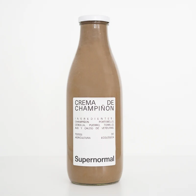 Crema de champiñones ecológica