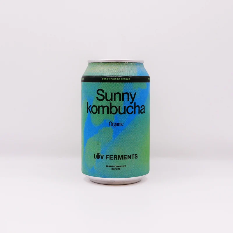 Kombucha ecológica de pera y flor de azahar - 330ml