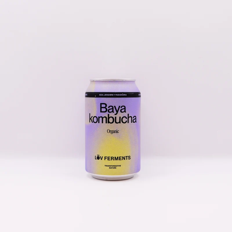 Kombucha ecológica de acai, jengibre y pasionaria - 330ml