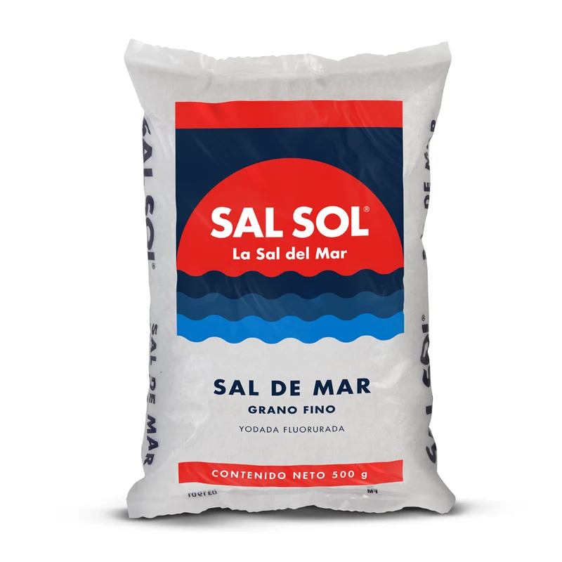 Master sal sol bolsa grano fino 500 gr yodada fluorurada 20 unidades