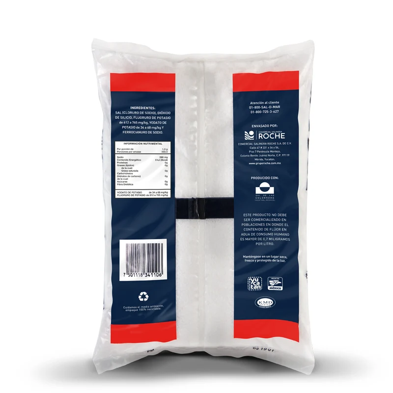 Master sal sol bolsa grano fino 500 gr yodada fluorurada 20 unidades
