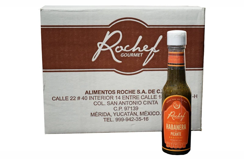 Caja salsa habanera picante 148 ml 24 unidades