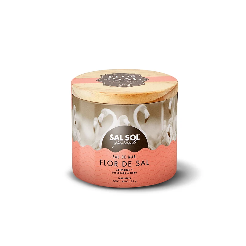 Caja flor de sal, sal sol 125 gr. 6 unidades