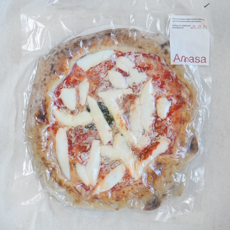 Pizza margarita ecológica