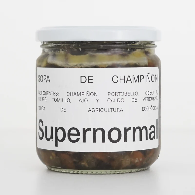 Sopa de champiñones ecológica